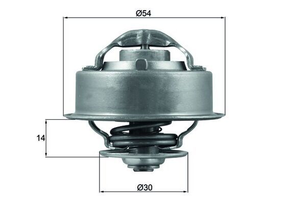 Thermostat, Kühlmittel MAHLE TX12487D