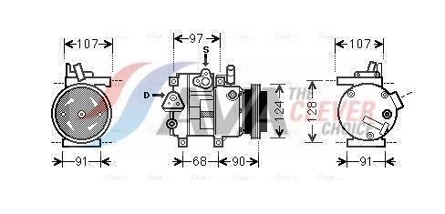 Kompressor, Klimaanlage AVA QUALITY COOLING HYAK215