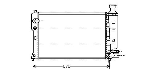Kühler, Motorkühlung AVA QUALITY COOLING pe2097