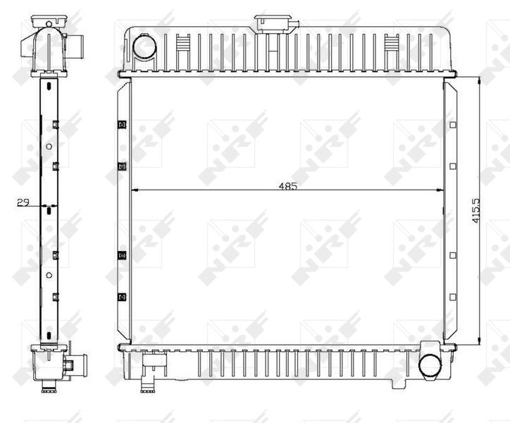 Kühler, Motorkühlung NRF 504250