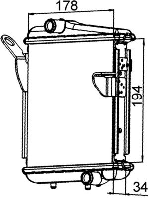 Kühler, Motorkühlung MAHLE CR1400000P