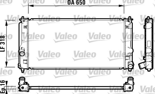 Kühler, Motorkühlung VALEO 732413