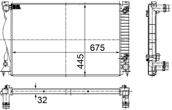Kühler, Motorkühlung MAHLE CR789000S