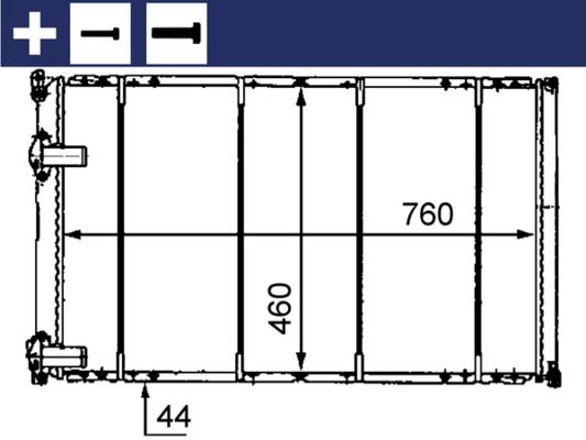 Kühler, Motorkühlung MAHLE CR526000S