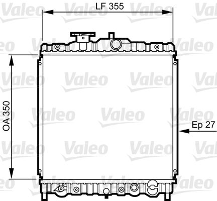 Kühler, Motorkühlung VALEO 731469